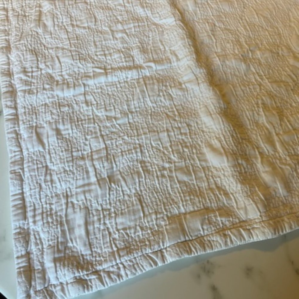 Matteo White Quilted Pillow Sham 26" Square (2)